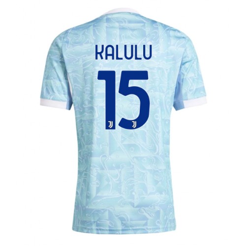 Juventus Pierre Kalulu #15 Segunda Equipación 2025-26 Manga Corta Juventus Pierre Kalulu #15 Segunda Equipación 2025-26 Manga Corta